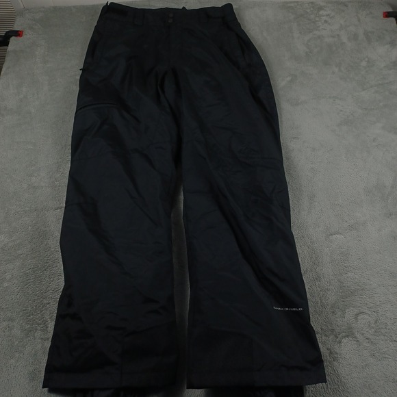 Columbia Pants Mens Large Black Ski Snowboarding Outdoor Cargo Pockets - Picture 1 of 9